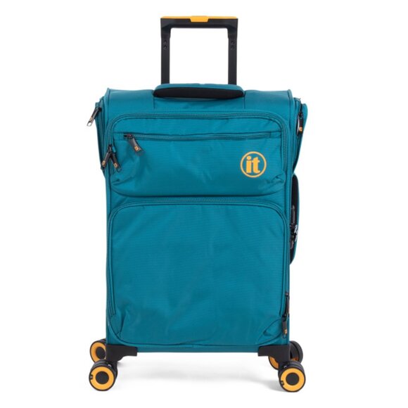 IT LUGGAGE Teal 22in Simultaneous Softside Carry-on Spinner - Picture 1 of 3